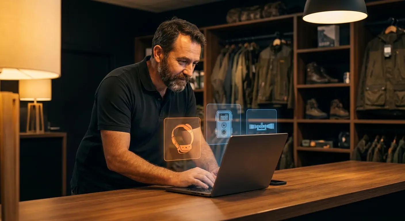 Armurier professionnel dans son atelier