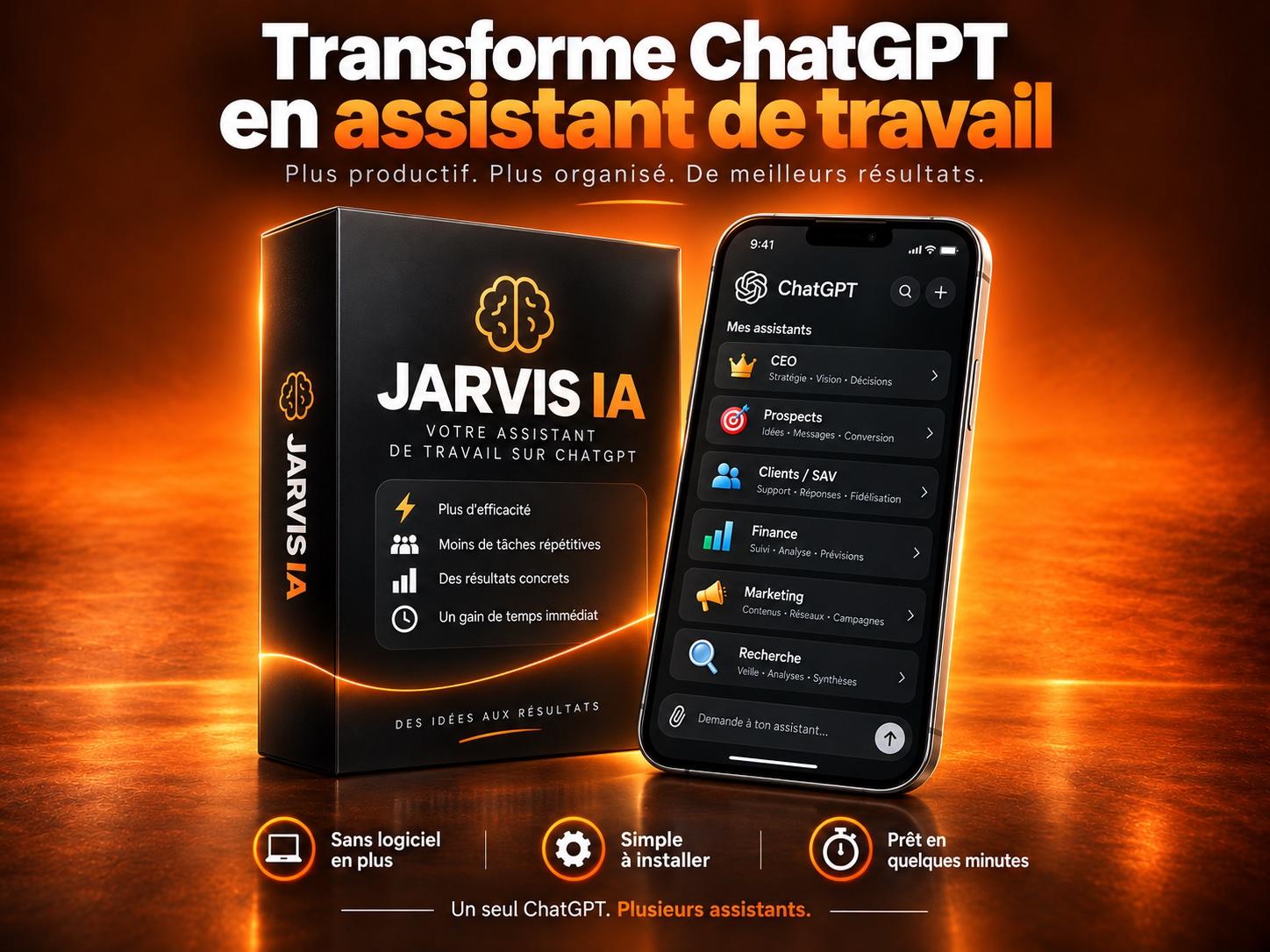 JARVIS IA — Transformez ChatGPT en assistant de travail